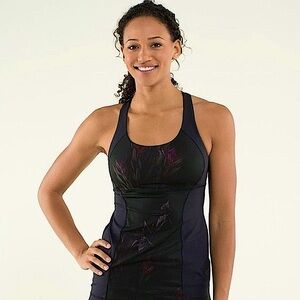 Lululemon Energy Tank Midnight Iris Multi / Black